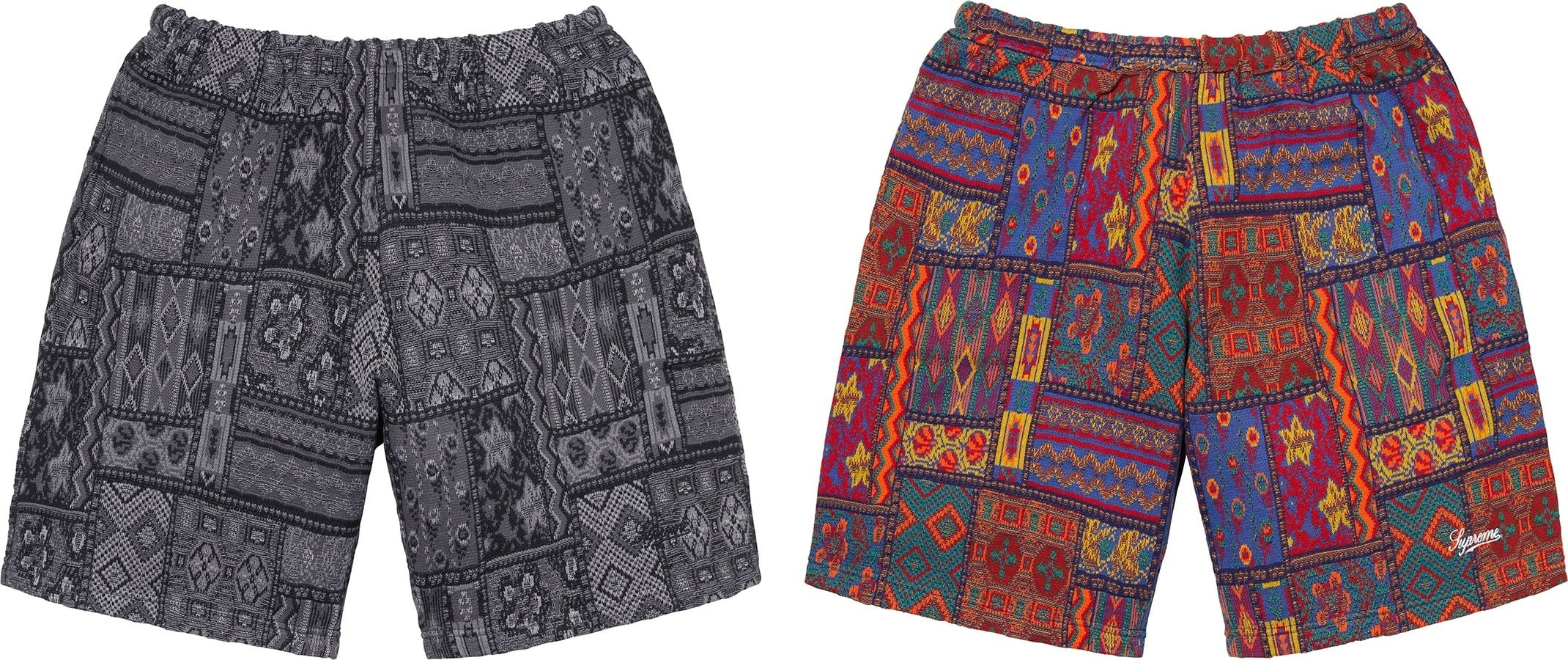 Patchwork Knit Short